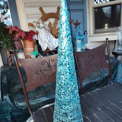 Blue Glitter Tree