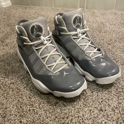 JORDAN 11 EXCELLENT COND 6 RINGS COOL GREY WOLF GREY PATENT LEATHER NIKE AIR