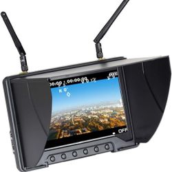 Fly Sight Black Pearl Diversity Monitor RC801 FPV Monitor with DVR HDMI in 5.8 GHz 40 channels 7 inches FPV screen receiver integrated battery with p 