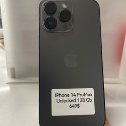 iPhone 14 ProMax unlocked 128 Gb