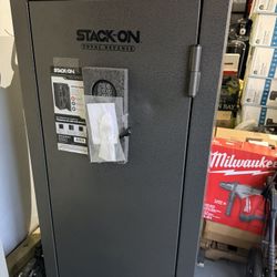 Used in very good condition, Total Defense 40-Gun Fire/Waterproof Safe with Electronic Lock and Door Sto