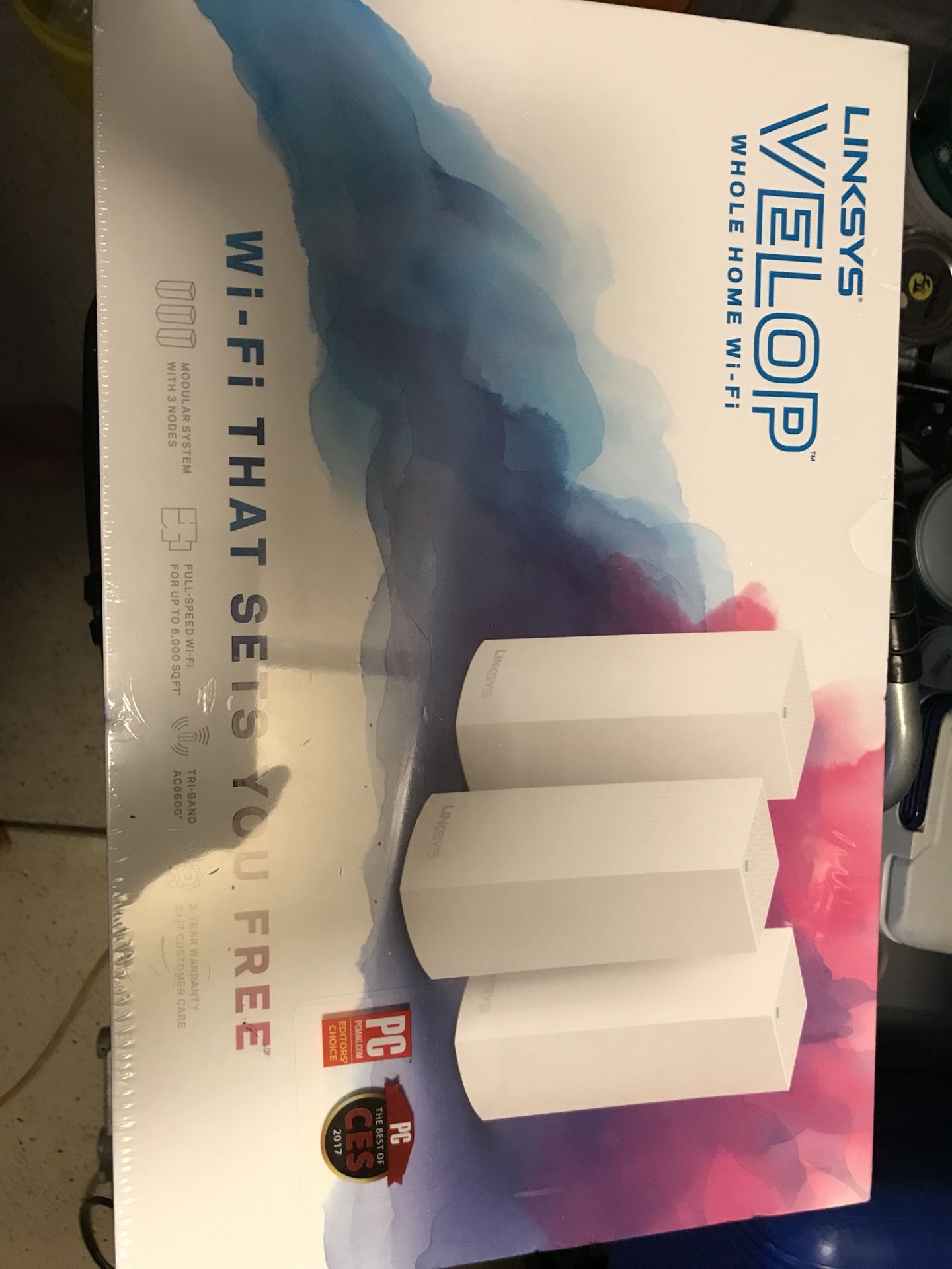 Linksys- Velope Whole Home Wi-Fi AC6600 Tri-band. 3-pack