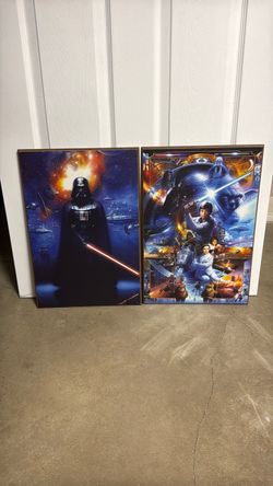 Star Wars Wooden Wall Art Prints – Set of 2