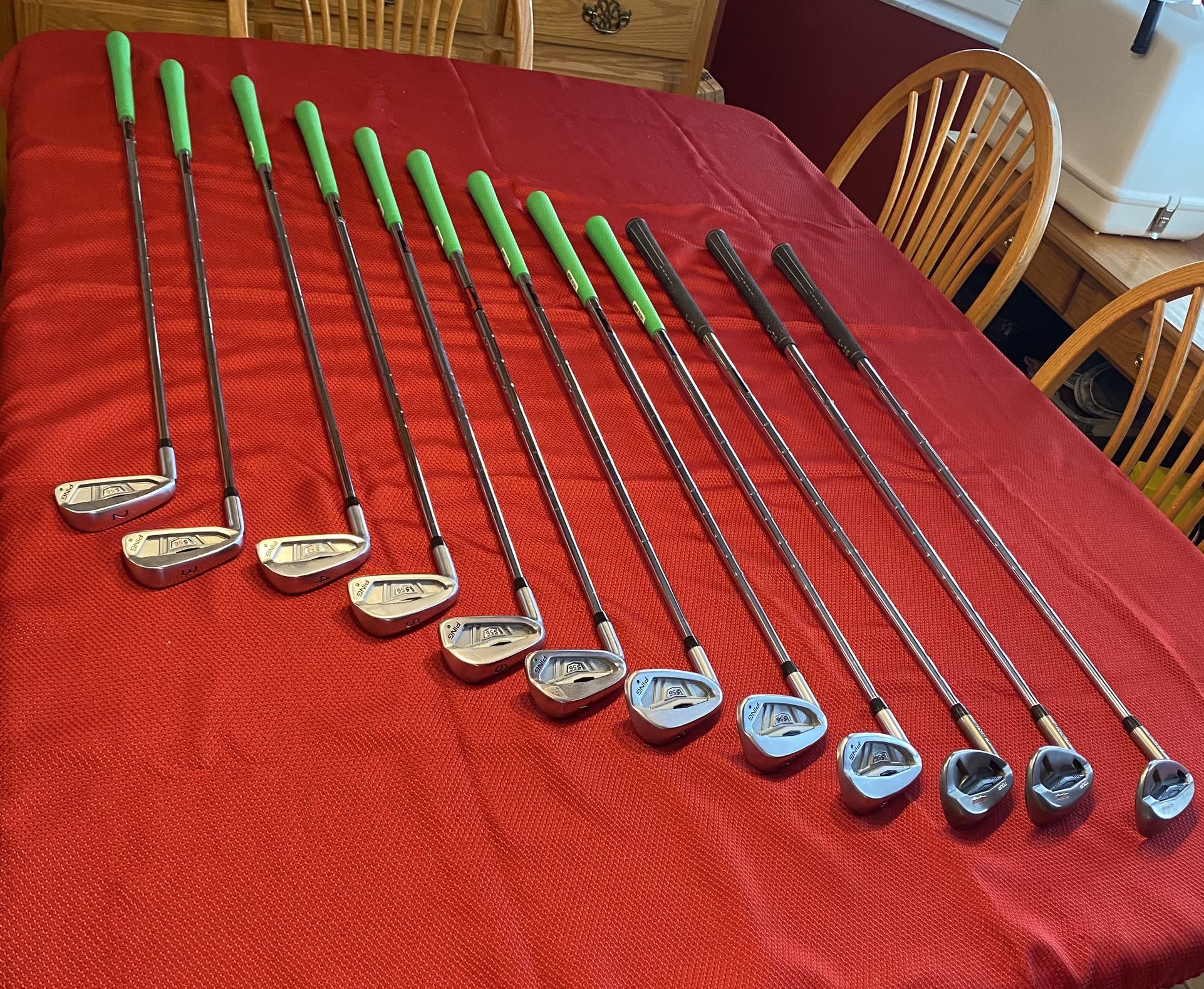 Left-Handed MENS PING Golf Clubs And Bag $500