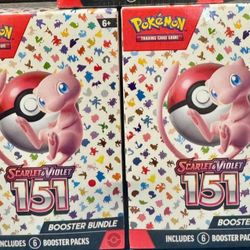 151 Booster Bundles Two Available 80 Each Sealed Perfect Condition