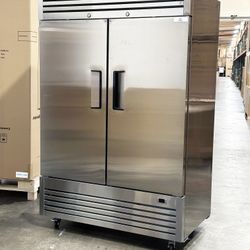 NSF Reach In Two Door Refrigerator SS interior AKR-13781