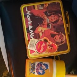 1980 Mork & Mindy Metal Lunch Box With Thermos. 