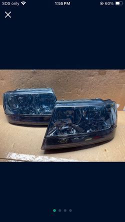 OH87 Fit 99-04 JEEP GRAND CHEROKEE WJ 4X4 HEADLIGHT  SMOKED