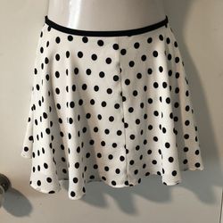 Size Small Mini Coquette Polka Dot Skirt