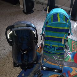 Free Kids Car Seat and Light Weight Stroller