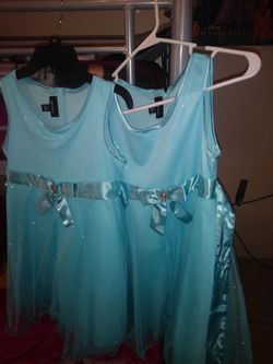 Light blue turquoise dress