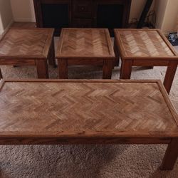Coffee Table with Matching End Tables