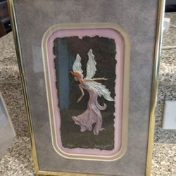 Kevin Dyer Fairy Signed Limited Edition Cast Paper 3D Art Print Tinkerbell Sprite Angel Whimsical Pink Girls Decor