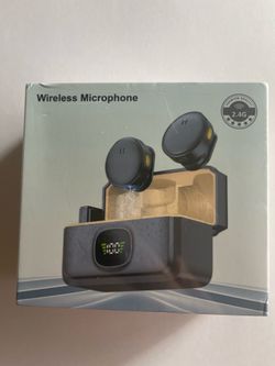2.4G Wireless Lavalier Microphone Set with Charging Case for Smartphone Video Recording Streaming Vlog