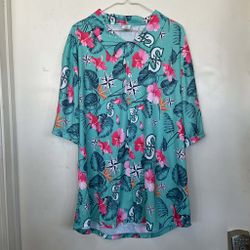 Seattle Mariners Hawaiian Shirt Size: XL 