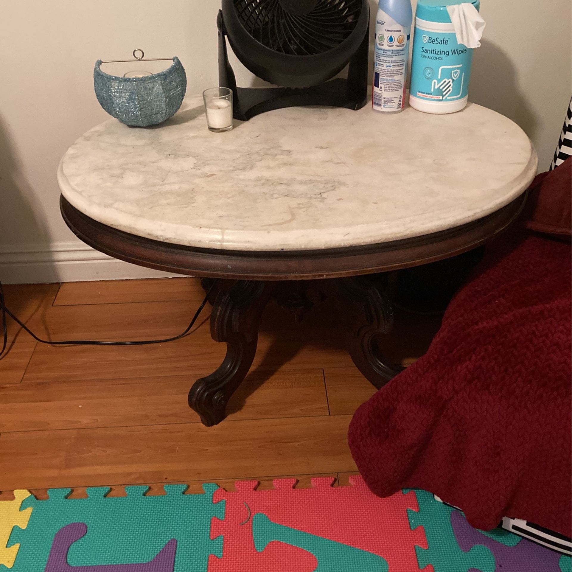 Wooden marble Top Coffee Table