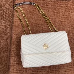 Tory Burch White Chain Bag