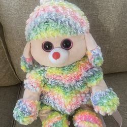 Plush Toy Backpack Bag Rainbow Lamb