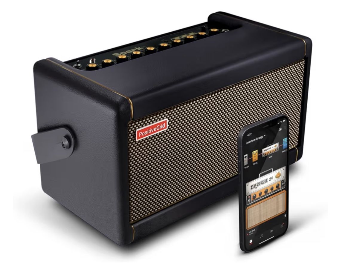 Positive Grid Spark 40-Watt Combo Practice Guitar Amplifier Electric Bass & Acoustic Guitar Amp +App