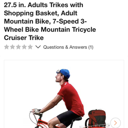 Sought after adult tricycle bike.