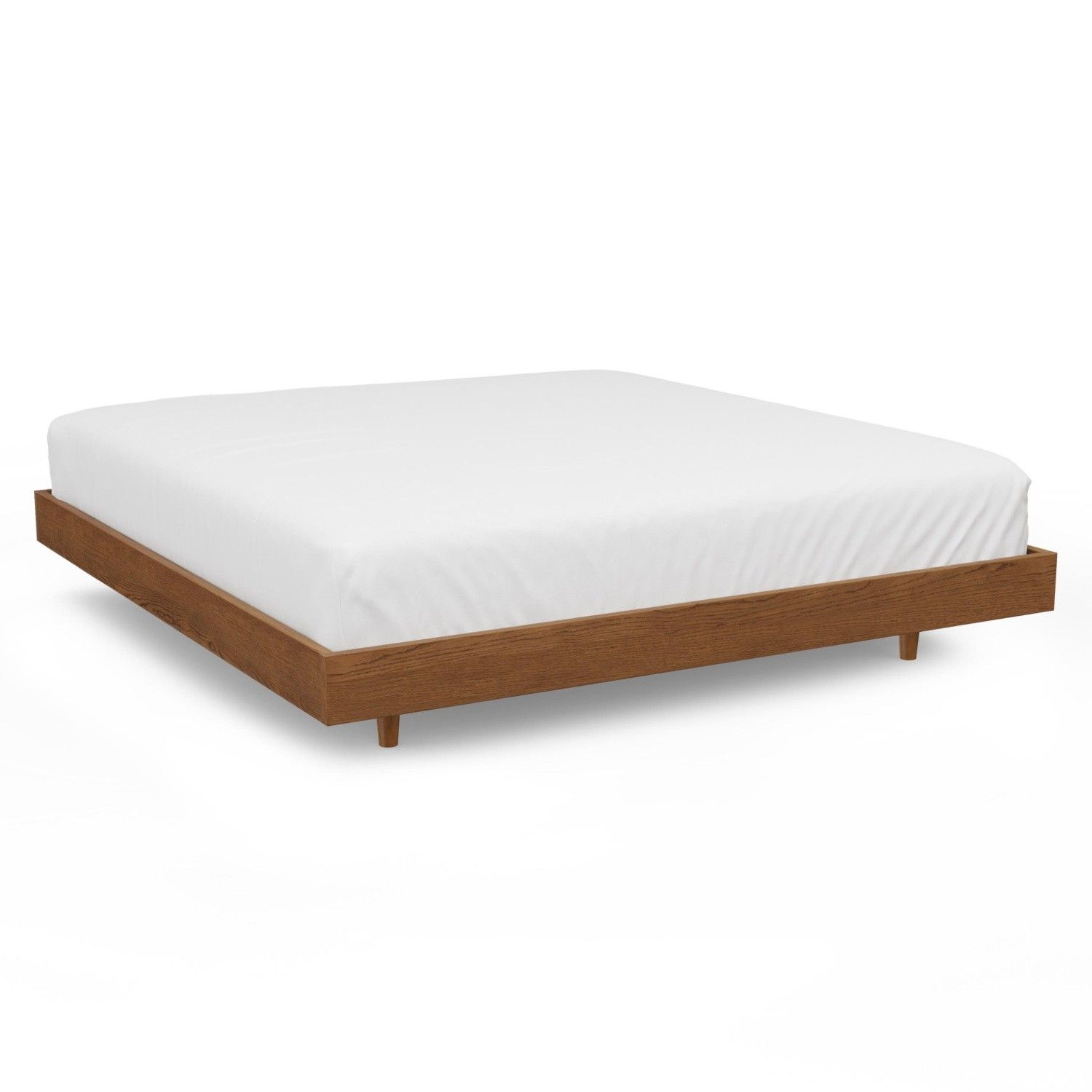 ARTICLE - Basi King Bed Frame (Smoked Oak)