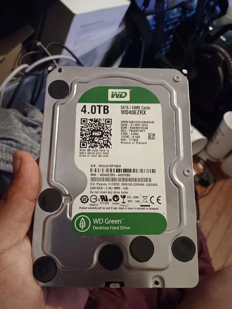 Western Digital 4tb Sata Hard Drive 