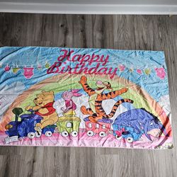 Whinnie the pooh  baby backdrop