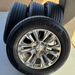 Take Offs Chevy Silverado Tahoe Suburban 20" Wheels & Newly Goodyear Tires 💯