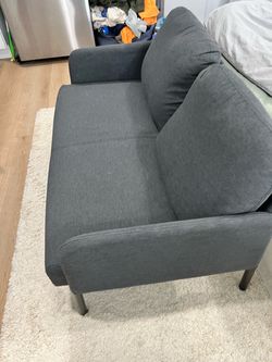 Dark Gray IKEA Glostad Loveseat