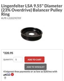 Lingenfelter 9.55 LSA Overdrive New