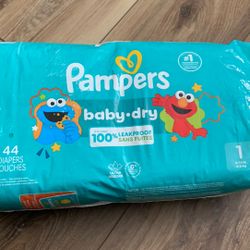 Pampers Size 1Diapers-44 count