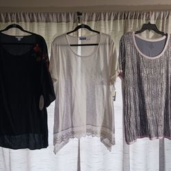 Women’s Brand New Size 3X Short Sleeve Shirts $55 OBO 