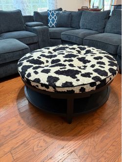 Cow print Ottoman