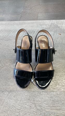 Coach Black Patent Leather Heeled Sandals Goodwill Fontana North