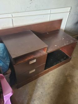 Wood Entertainment Center - Heavy