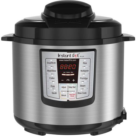 Instant Pot LUX60 V3 6 Qt 6-in-1 Multi-Use Programmable Pressure Cooker, Slow Cooker, Rice Cooker, Sauté, Steamer, and Warmer