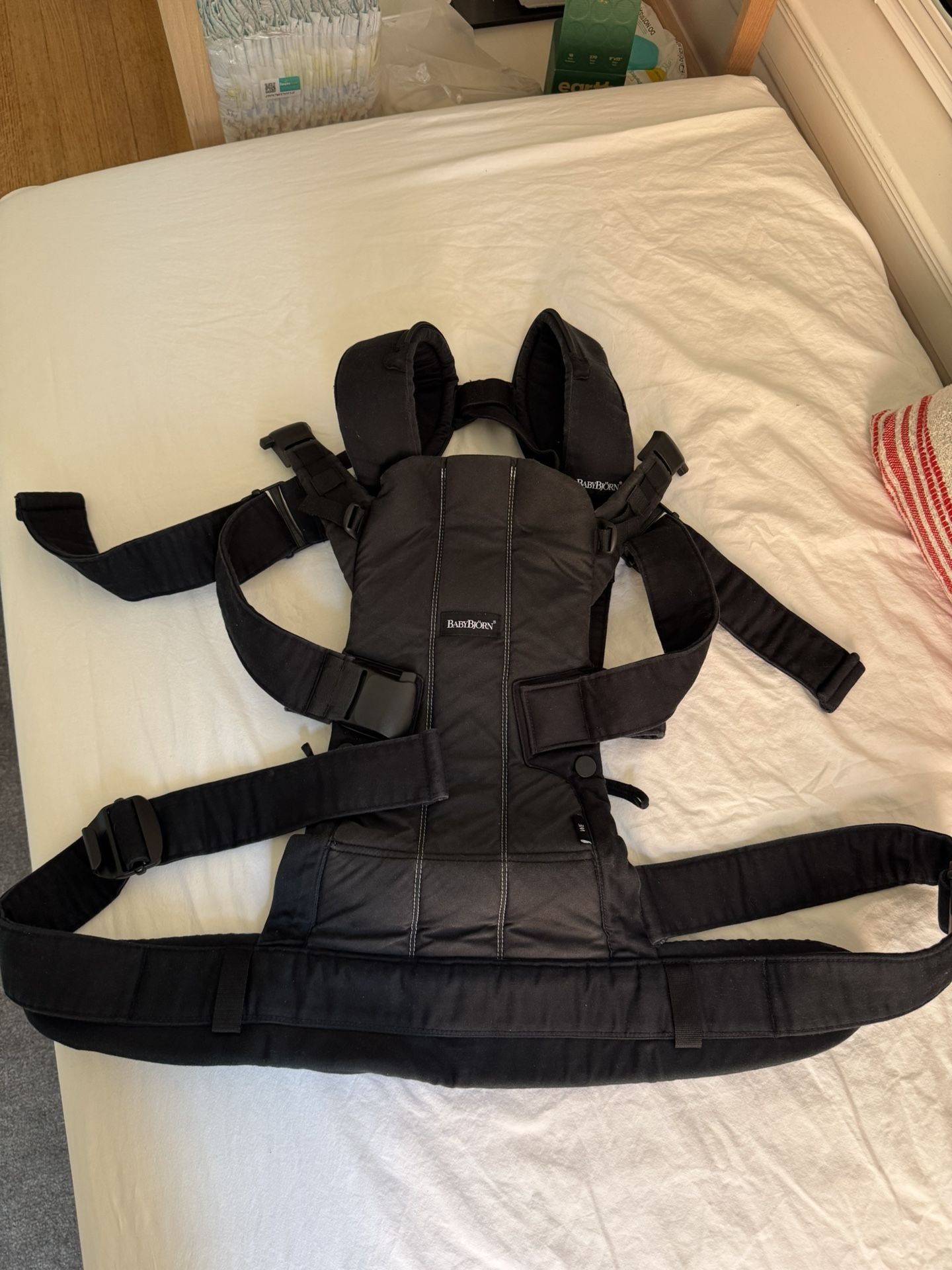 BabyBjörn Baby Carrier – Black – 100% Cotton