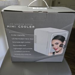 Skincare Cooler Refrigerator With LED Light