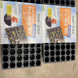 Ferry Morse Pro-Hex Seed Starting Tray 72 Cells - Reusable Plastic Tray