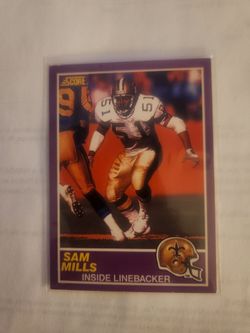 Sam Mills 89 Score NFL card