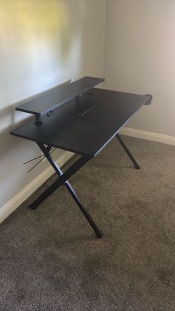 Black desk