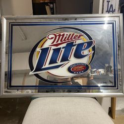 Miller Lite Man Cave Mirror