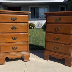 Vintage Maple Nightstands