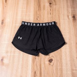 New Under Armour Play Up 3.0 Black Shorts Women’s Size S