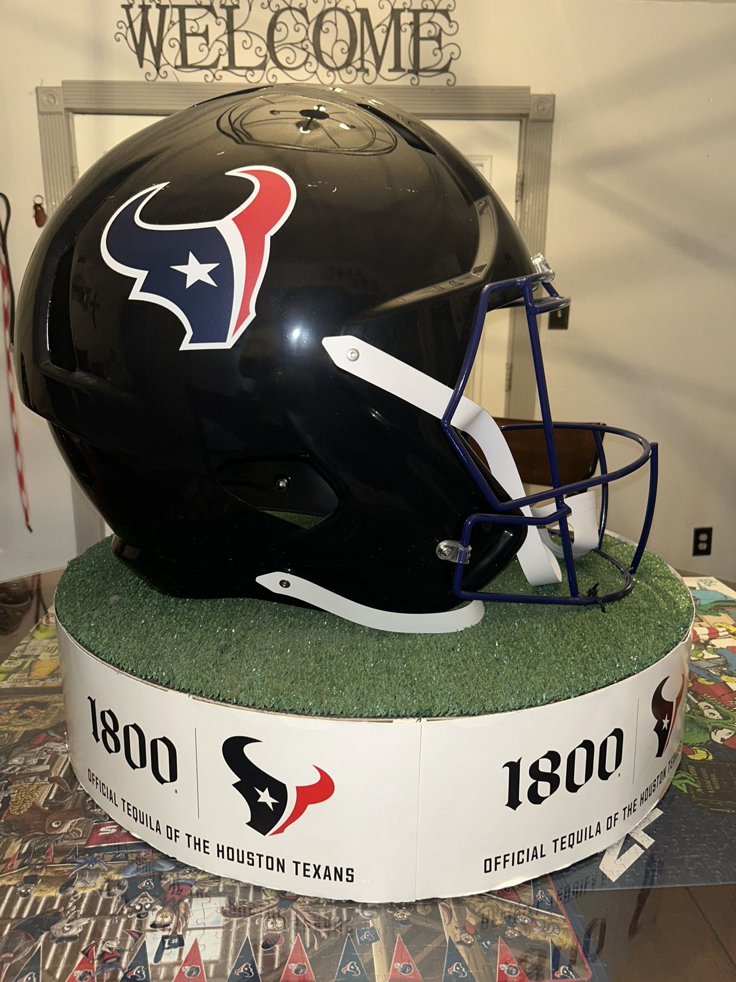 Exclusive Gigantic Display Houston Texans Helmet 1800 Tequila