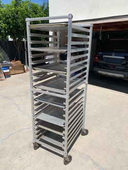 Commercial Aluminum Sheet Pan Rack on Wheels