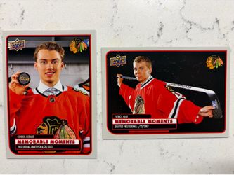 2025-26 Chicago Blackhawks Centennial Memorable Moments - Bedard / Kane - 1st Overall - 2 CARDS