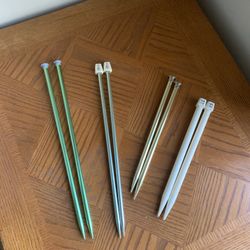 Knitting Needles (size 11, 13, 15 and 17)