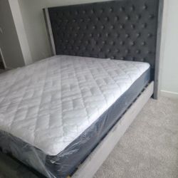 King Bed Frame With Mattress