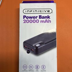 New Infinitive Power Bank 20000 mAh USB-C
